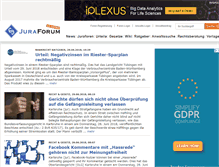 Tablet Screenshot of juraforum.de